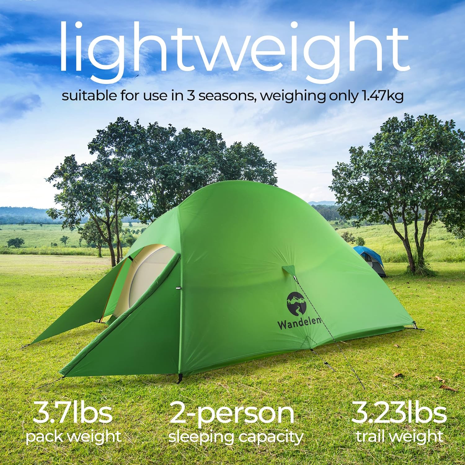 Wandelen Appalachian 2 lightweight backpacking tent